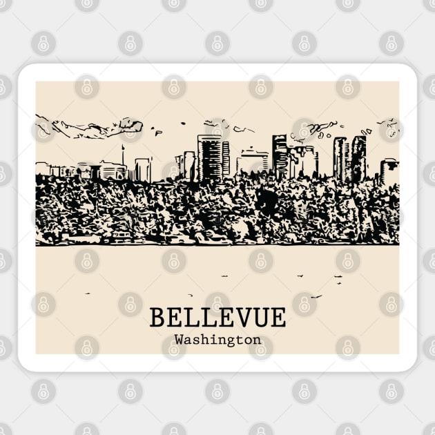 Bellevue - Washington Magnet by Lakeric